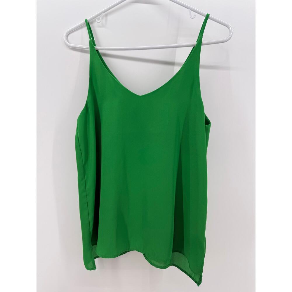 Shinestar Green Spaghetti Strap Tank Top size S